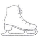 Platinum Ice Skating Shoe Icon